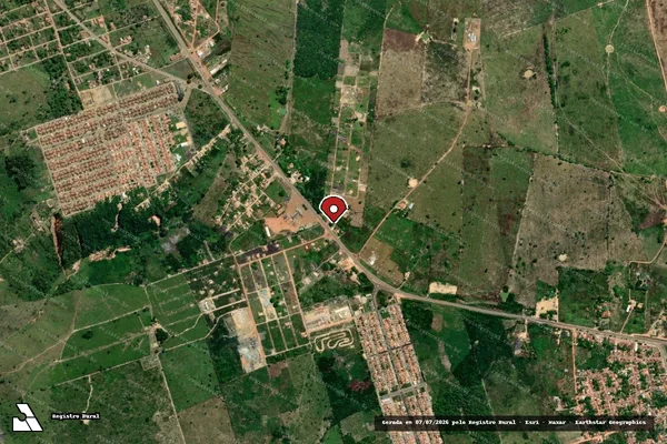 Imagem de satélite — Embargo IBAMA — Infração da Flora - Buriticupu/MA