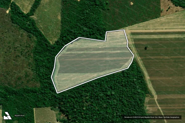 Imagem de satélite de Infração da Flora em Cujubim - RO