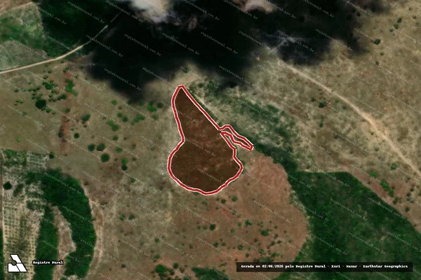 Imagem de satélite — Embargo IBAMA — Infração da Flora - Indiaroba/SE