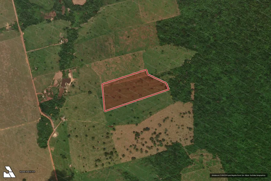 Imagem aérea do item A