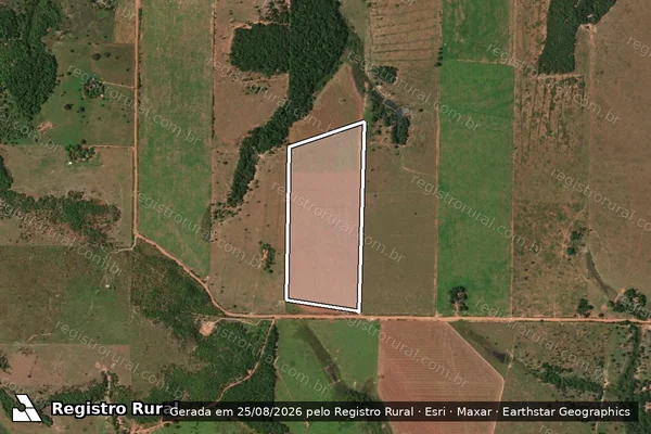 Imagem de satélite — Embargo IBAMA — Infração da Flora - Sinop/MT