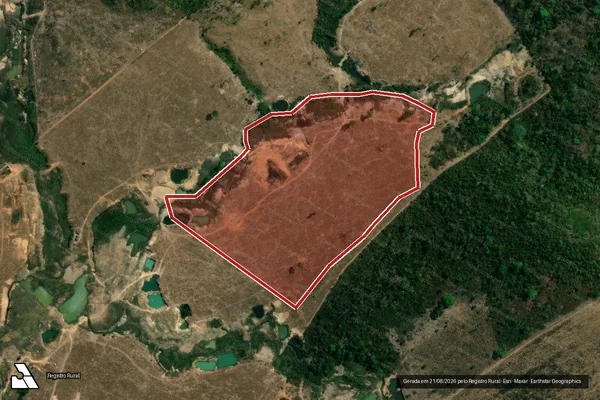 Imagem de satélite de Infração da Flora em Altamira - PA
