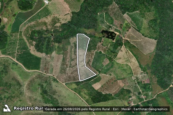 Imagem de satélite — Embargo Ambiental — Valença/BA