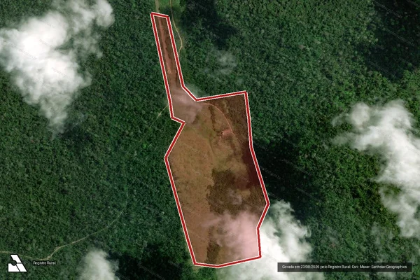 Imagem de satélite de Infração da Flora em Senador José Porfírio - PA