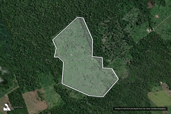 Imagem de satélite de Infração da Flora em São Félix do Xingu - PA