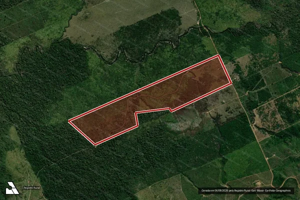 Imagem de satélite de Infração da Flora em Porto Velho - RO