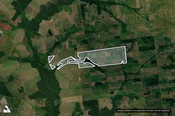 Imagem de satélite — Embargo Ambiental — Seringueiras/RO