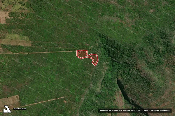 Imagem de satélite — Embargo IBAMA — Infração Ambiental — Ipueiras/CE