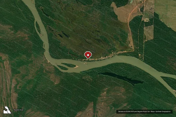 Imagem de satélite — Embargo IBAMA — Infração referente a Qualidade Ambiental - Vilhena/RO