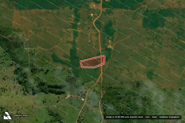 Imagem de satélite — Embargo IBAMA — Infração Ambiental - Ariquemes/RO