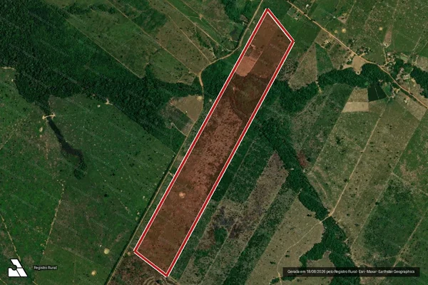 Imagem de satélite de Infração Ambiental em Porto Velho - RO