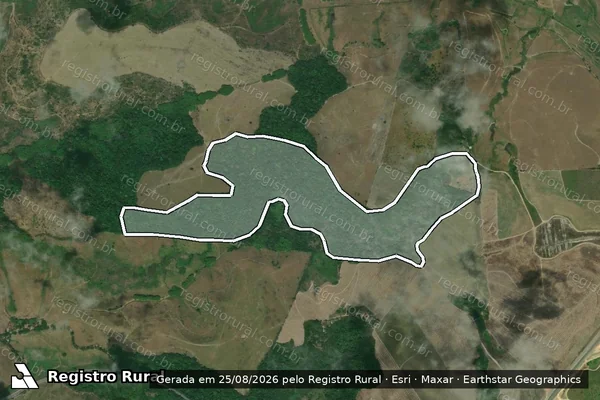 Imagem de satélite — Embargo IBAMA — Infração Ambiental — Messias/AL