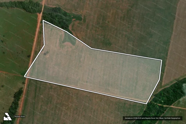 Imagem de satélite de Infração da Flora em Novo Mundo - MT