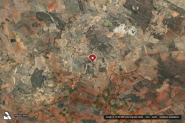 Imagem de satélite — Embargo IBAMA — Infração Ambiental — Lagoa Real/BA