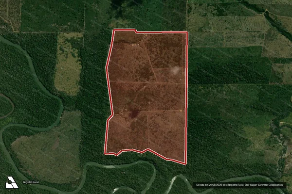 Imagem de satélite de Infração Ambiental em Porto Velho - RO