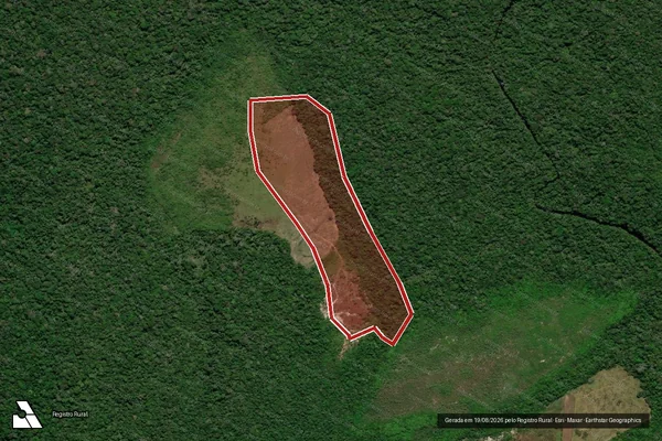 Imagem de satélite de Infração Ambiental em Apuí - AM