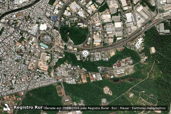 Imagem de satélite — Embargo IBAMA — Infração de Administração Ambiental(Não Classificada-Móvel) - Manaus/AM
