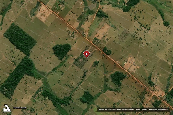 Imagem de satélite de Infração da Flora em Espigão D'Oeste - RO (marcador da localização)