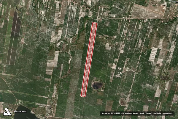 Imagem de satélite — Embargo IBAMA — Infração da Flora - Itarema/CE