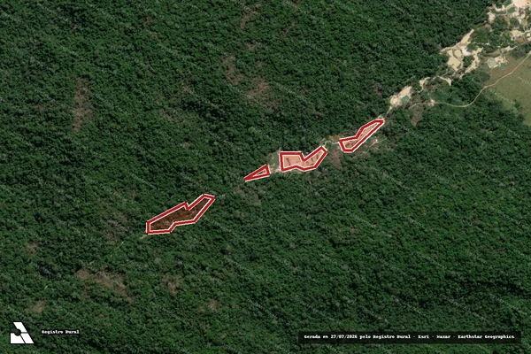 Imagem de satélite de Infração Ambiental em Itaituba - PA