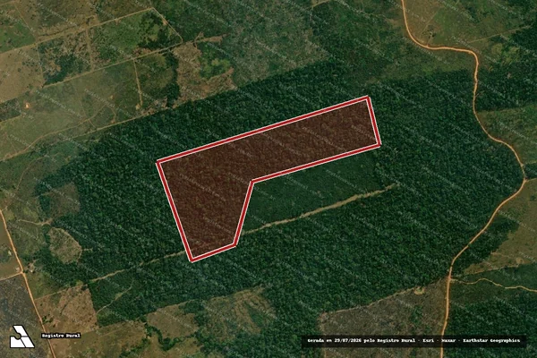 Imagem de satélite de Infração Ambiental em Lábrea - AM