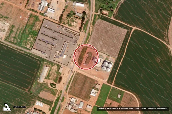 Imagem de satélite — Embargo IBAMA — Infração da Flora - Matupá/MT