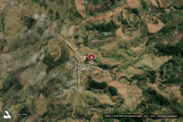 Imagem de satélite de Infração da Fauna em Vieiras - MG (marcador da localização)