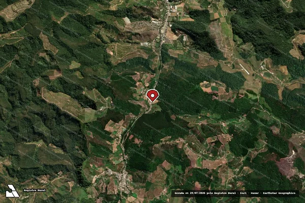 Imagem de satélite — Embargo IBAMA — Infração Ambiental - Vargem Alta/ES