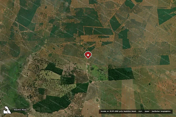 Imagem de satélite — Embargo IBAMA — Infração de Administração Ambiental(Não Classificada-Móvel) - Poconé/MT