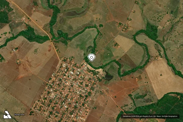 Imagem de satélite — Embargo IBAMA — Infração Ambiental — Nova Colinas/MA