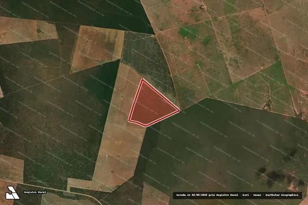 Imagem de satélite de Infração da Flora em Coribe - BA