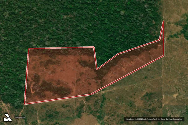 Imagem de satélite de Infração da Flora em Boca do Acre - AM