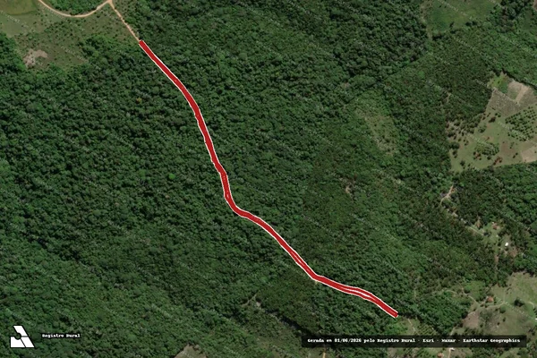 Imagem de satélite de Infração Ambiental em Canavieiras - BA
