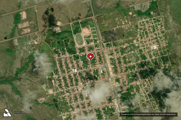 Imagem de satélite de Infração de Licenciamento(Não Classificada-Móvel) em Maranhãozinho - MA (marcador da localização)
