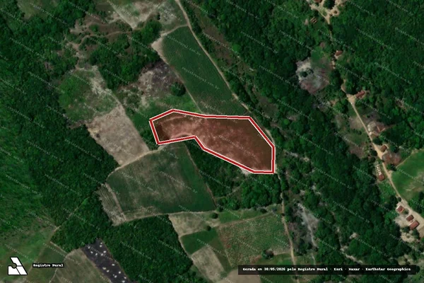 Imagem de satélite — Embargo IBAMA — Infração da Flora - Baía Da Traição/PB