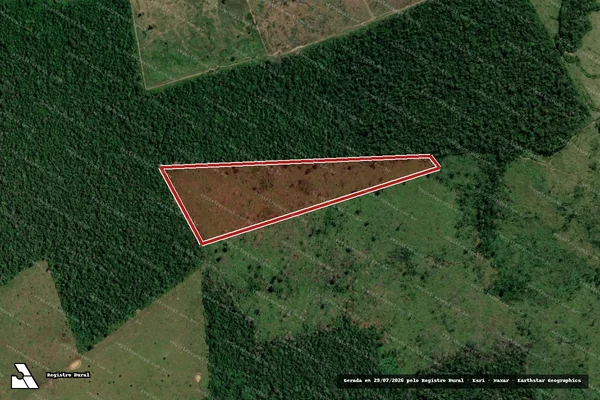 Imagem de satélite de Infração da Fauna em Porto Velho - RO