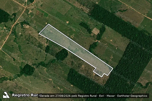 Imagem de satélite de Infração da Flora em Porto Velho - RO