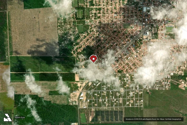 Imagem de satélite — Embargo IBAMA — Infração Ambiental - Belém/PA