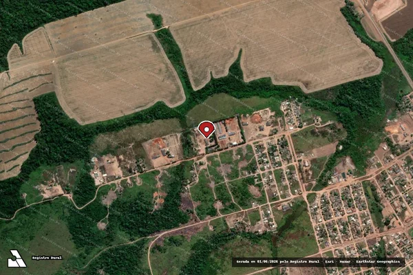 Imagem de satélite de Infração de Licenciamento(Não Classificada-Móvel) em Altamira - PA (marcador da localização)