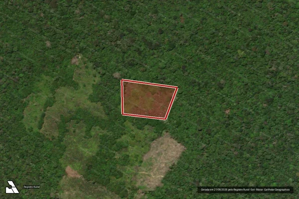 Imagem de satélite de Infração Ambiental em São João da Baliza - RR