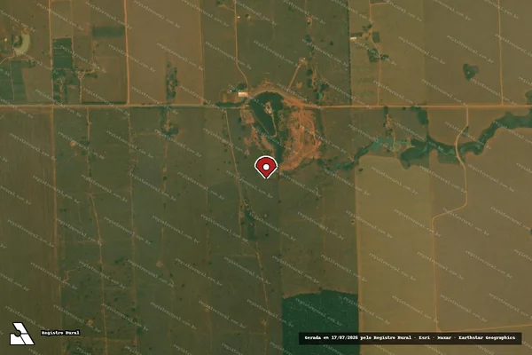 Imagem de satélite — Embargo IBAMA — Infração Ambiental - Itapuã do Oeste/RO