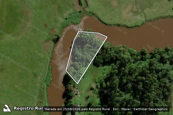 Imagem de satélite de Infração Ambiental em Itajaí - SC