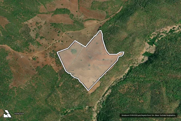 Imagem de satélite de Infração Ambiental em Poço Redondo - SE