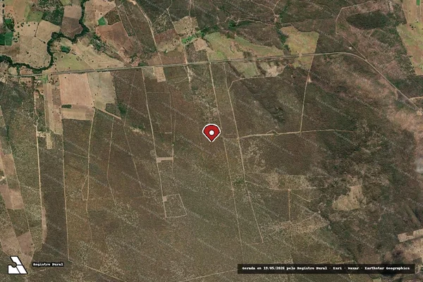 Imagem de satélite — Embargo IBAMA — Infração Ambiental — Sebastião Laranjeiras/BA