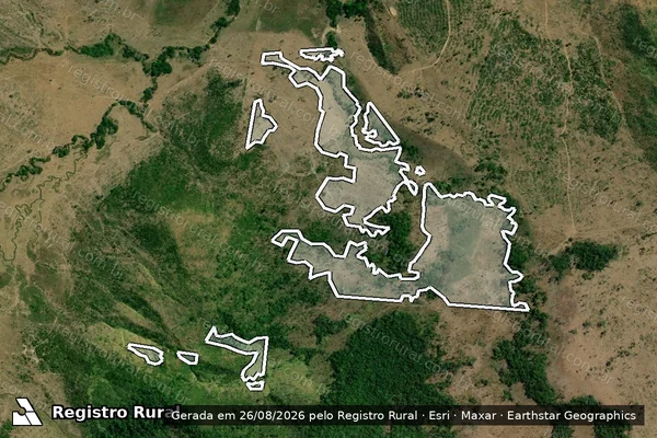 Imagem de satélite de Infração da Flora em São Félix do Xingu - PA