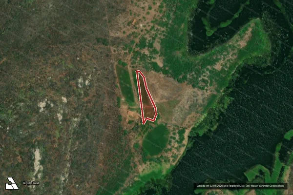Imagem de satélite — Embargo IBAMA — Infração Ambiental - Boqueirão/PB