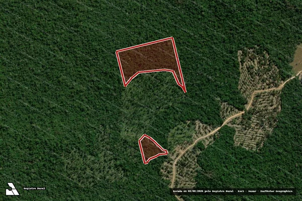 Imagem de satélite de Infração Ambiental em Nova Bandeirantes - MT