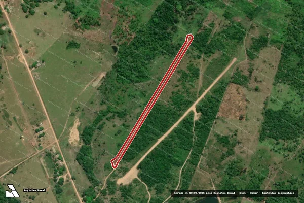 Imagem de satélite de Infração Ambiental em Mucajaí - RR