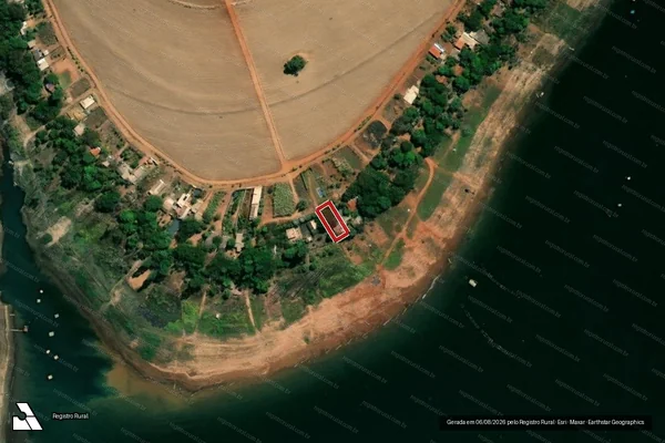 Imagem de satélite — Embargo IBAMA — Infração da Flora - Itumbiara/GO