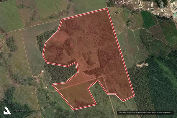 Imagem de satélite de Infração Ambiental em Novo Progresso - PA